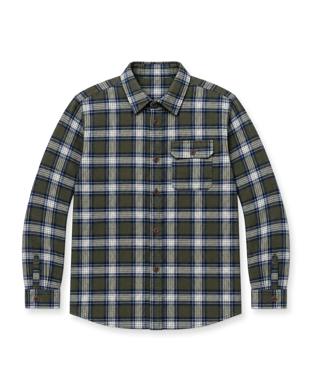Check flannel overshirt